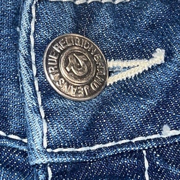 TRUE Religion blue Stella vintage low rise distressed skinny jeans size 29 - Picture 5 of 13